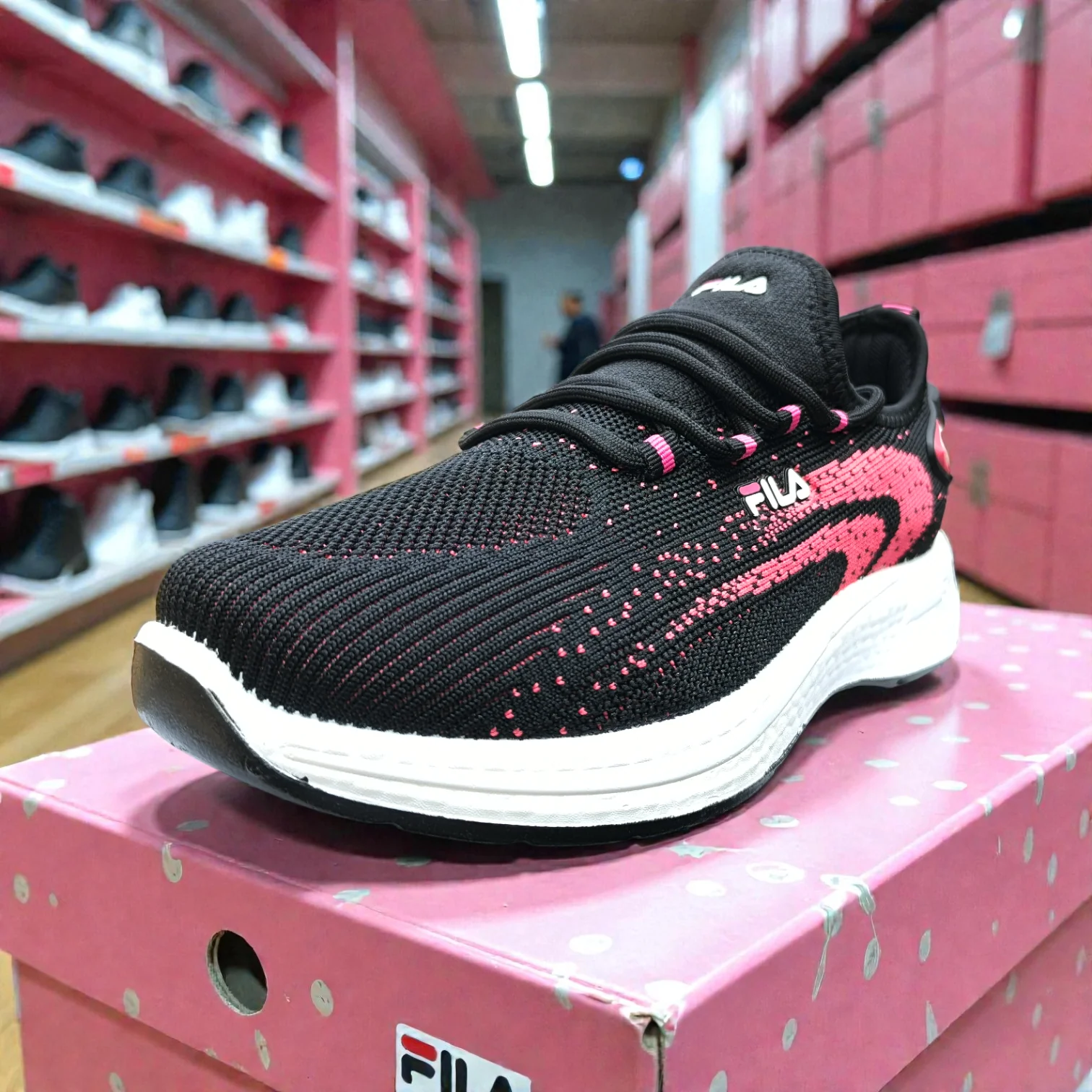 Black Fila Women's Sneakers – Running Casual Walking Shoe - Image 3