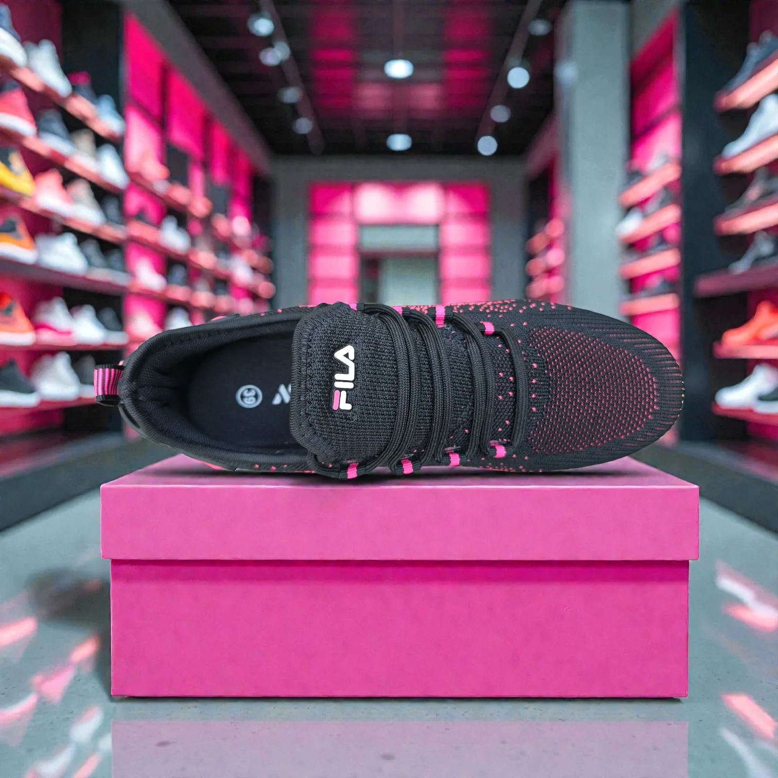 Black Fila Women's Sneakers – Running Casual Walking Shoe - Image 5
