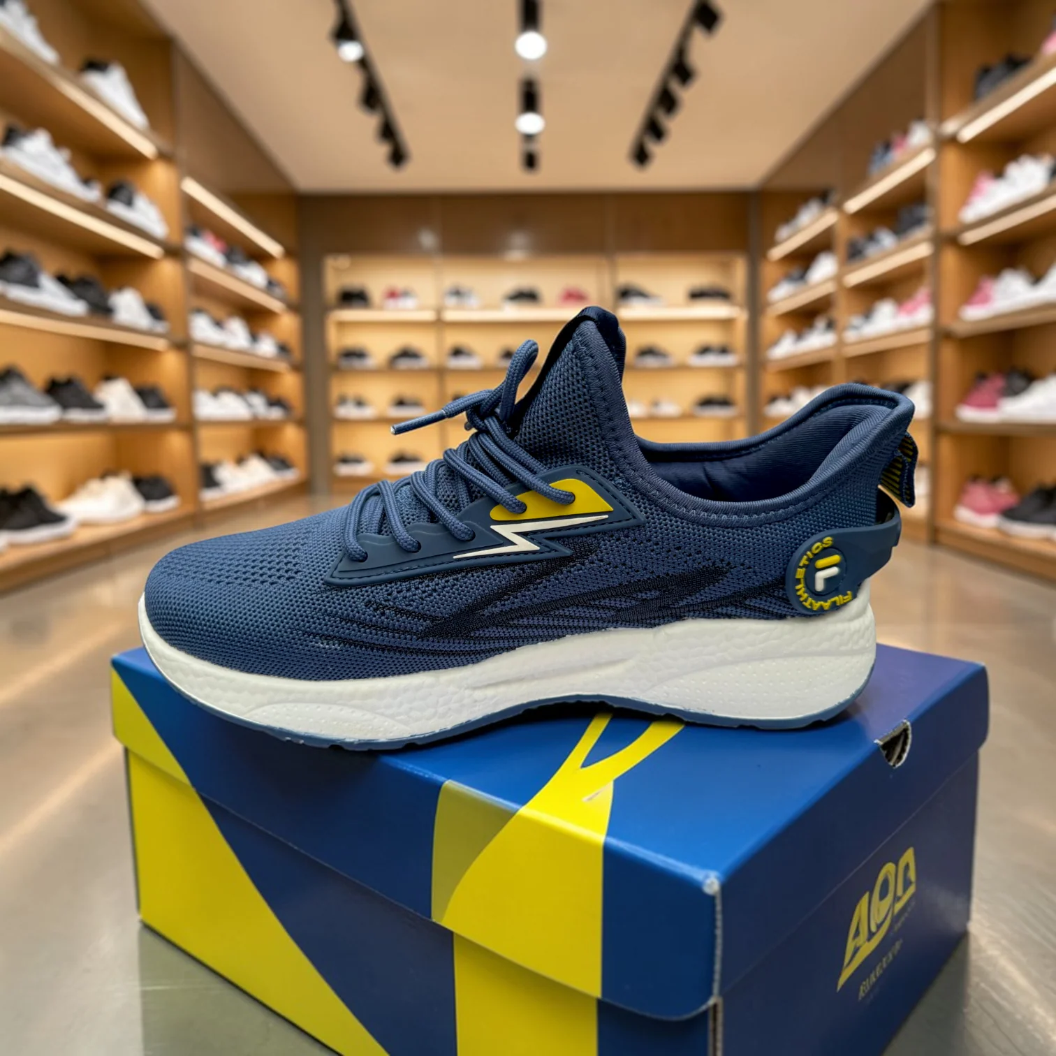 Fila Dark Blue বাইক,রানিং,জিম,ট্যুর ,ট্রাবেল,জগিং,অফিস,ক্যাজুয়াল,ক্যাম্পাস স্নিকার্স - Image 10