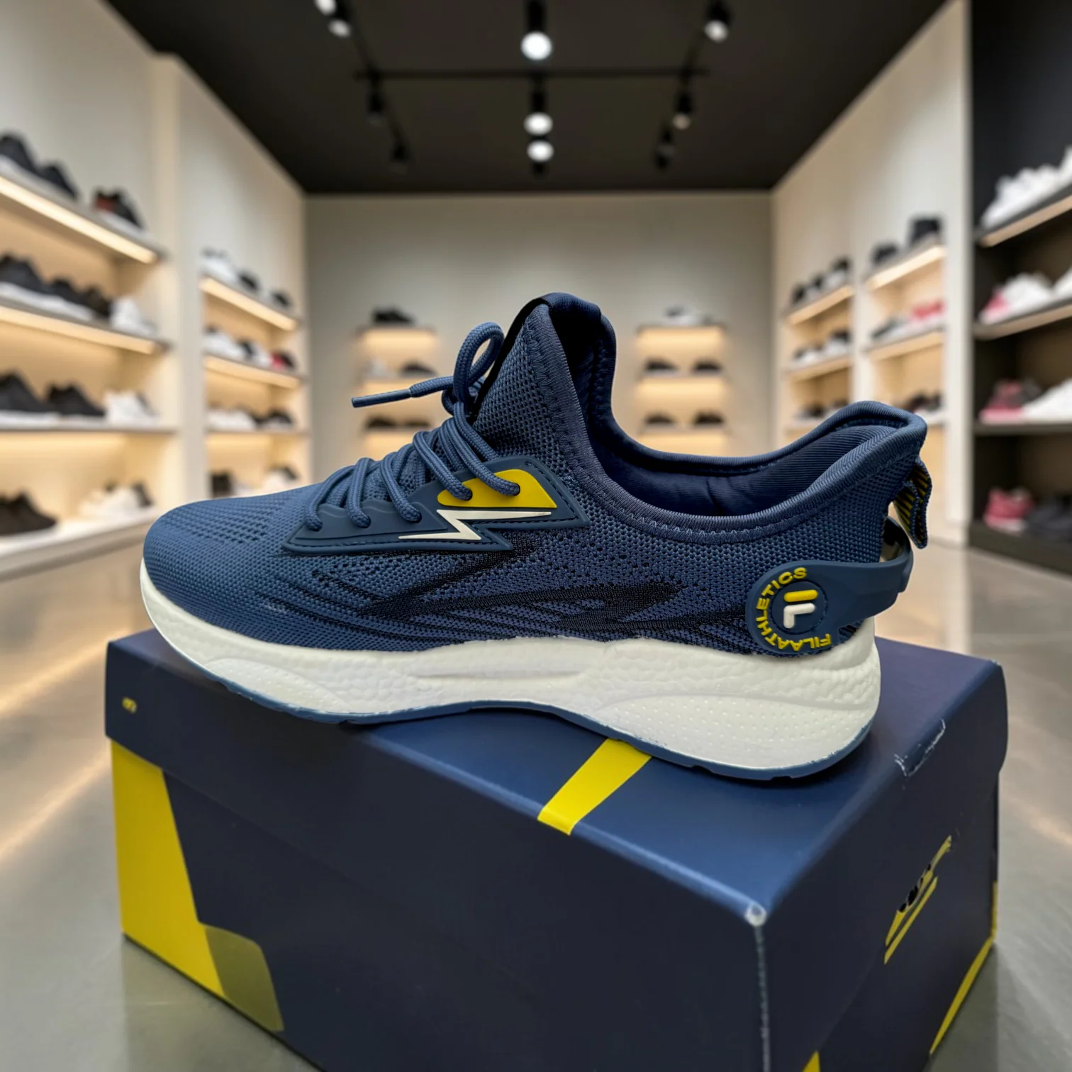 Fila Dark Blue বাইক,রানিং,জিম,ট্যুর ,ট্রাবেল,জগিং,অফিস,ক্যাজুয়াল,ক্যাম্পাস স্নিকার্স - Image 7