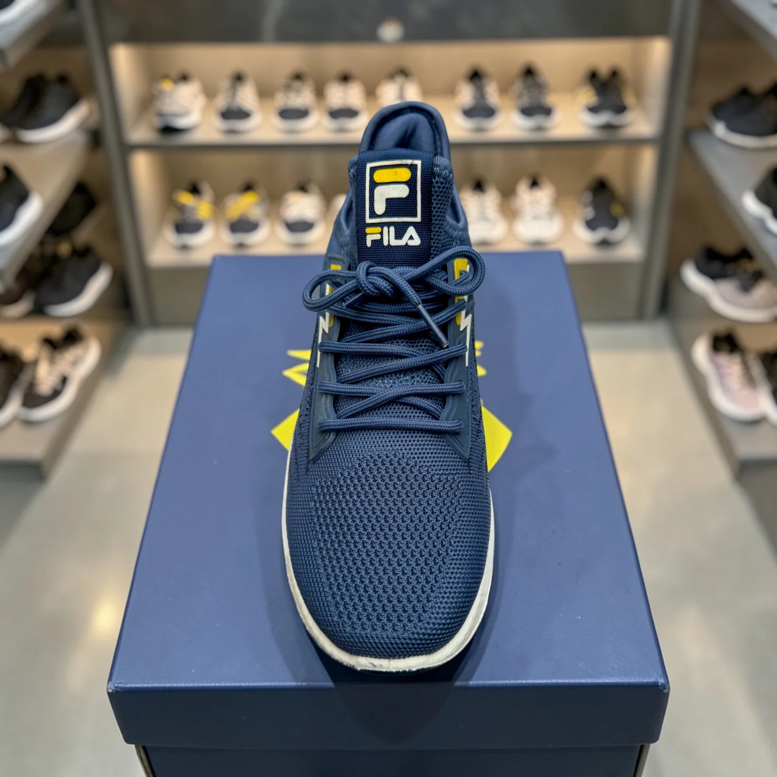 Fila Dark Blue বাইক,রানিং,জিম,ট্যুর ,ট্রাবেল,জগিং,অফিস,ক্যাজুয়াল,ক্যাম্পাস স্নিকার্স - Image 9