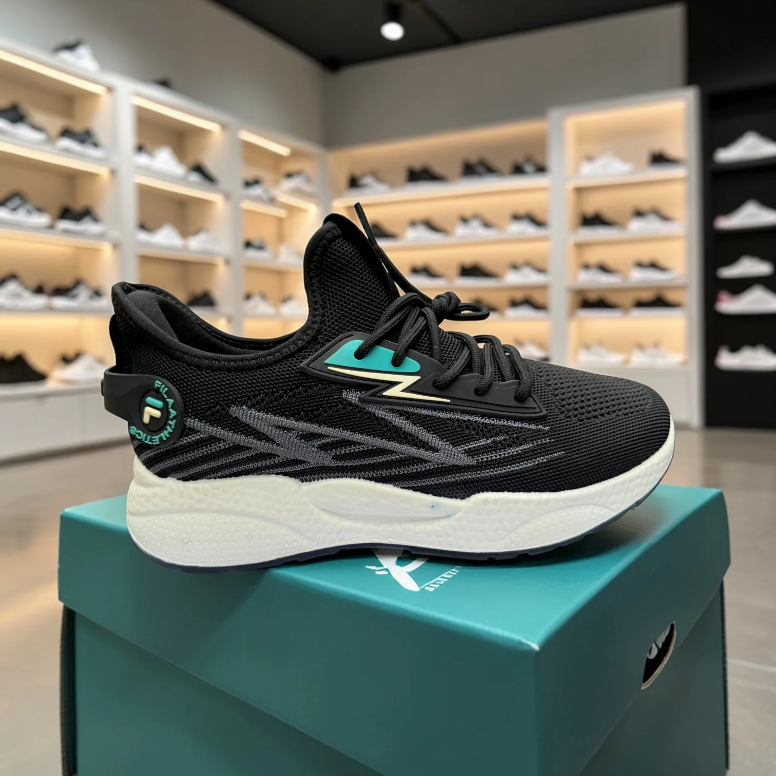 Fila Black Men's Sneakers –বাইক,রানিং,জিম,ট্যুর ,ট্রাবেল,জগিং,অফিস,ক্যাজুয়াল,ক্যাম্পাস - Image 8