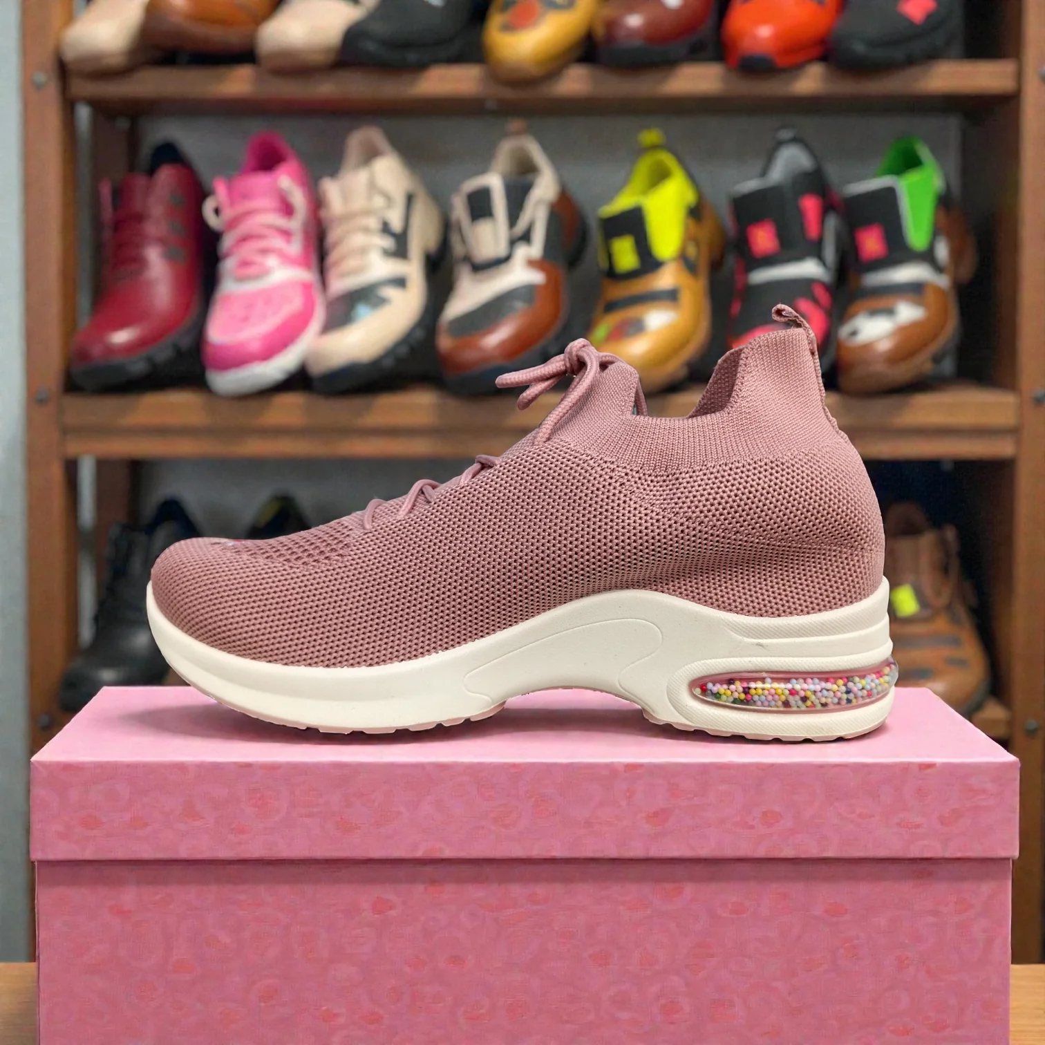 Pink Women's Sneakers – Running Casual Walking Shoe 5011 - Image 3