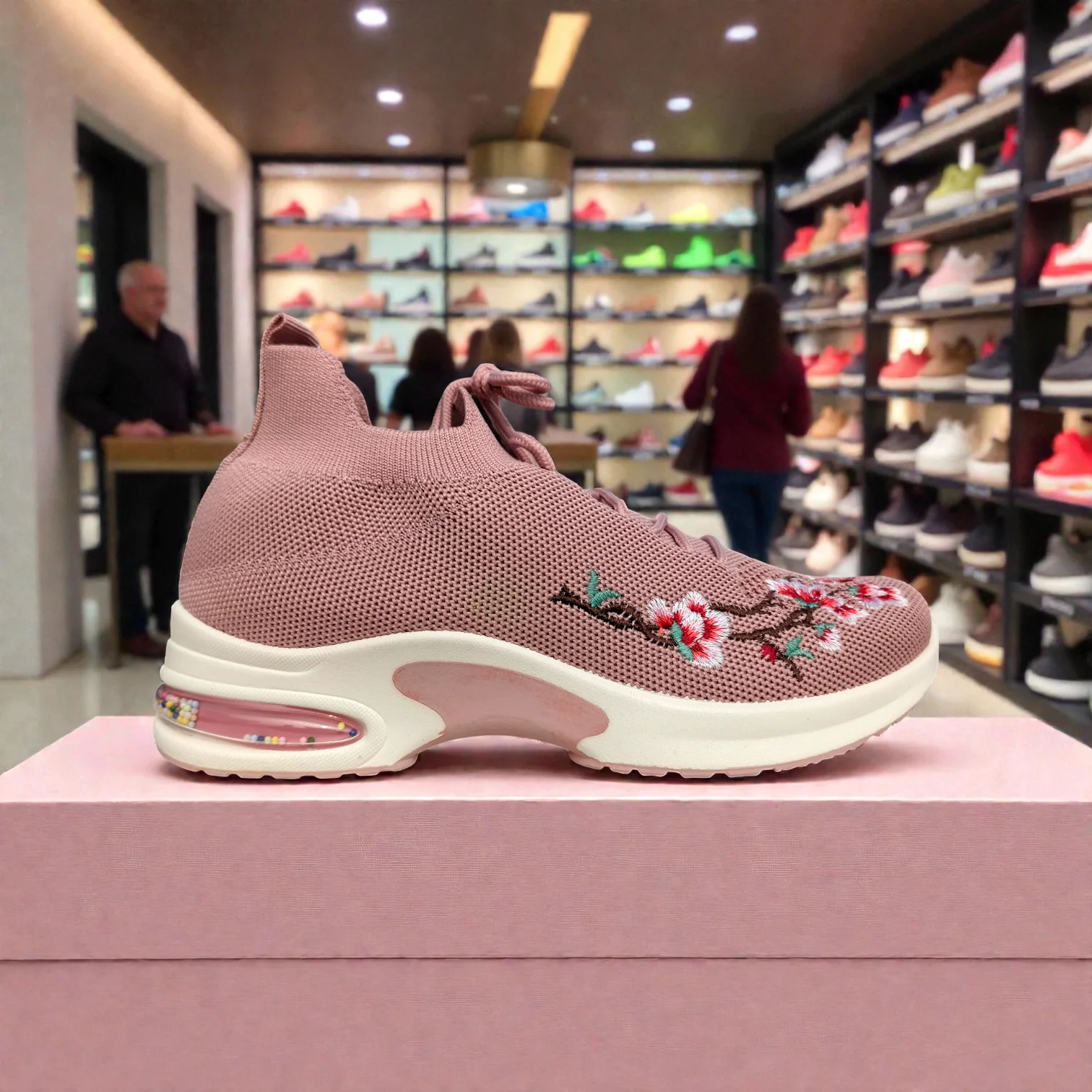 Pink Women's Sneakers – Running Casual Walking Shoe 5011 - Image 4