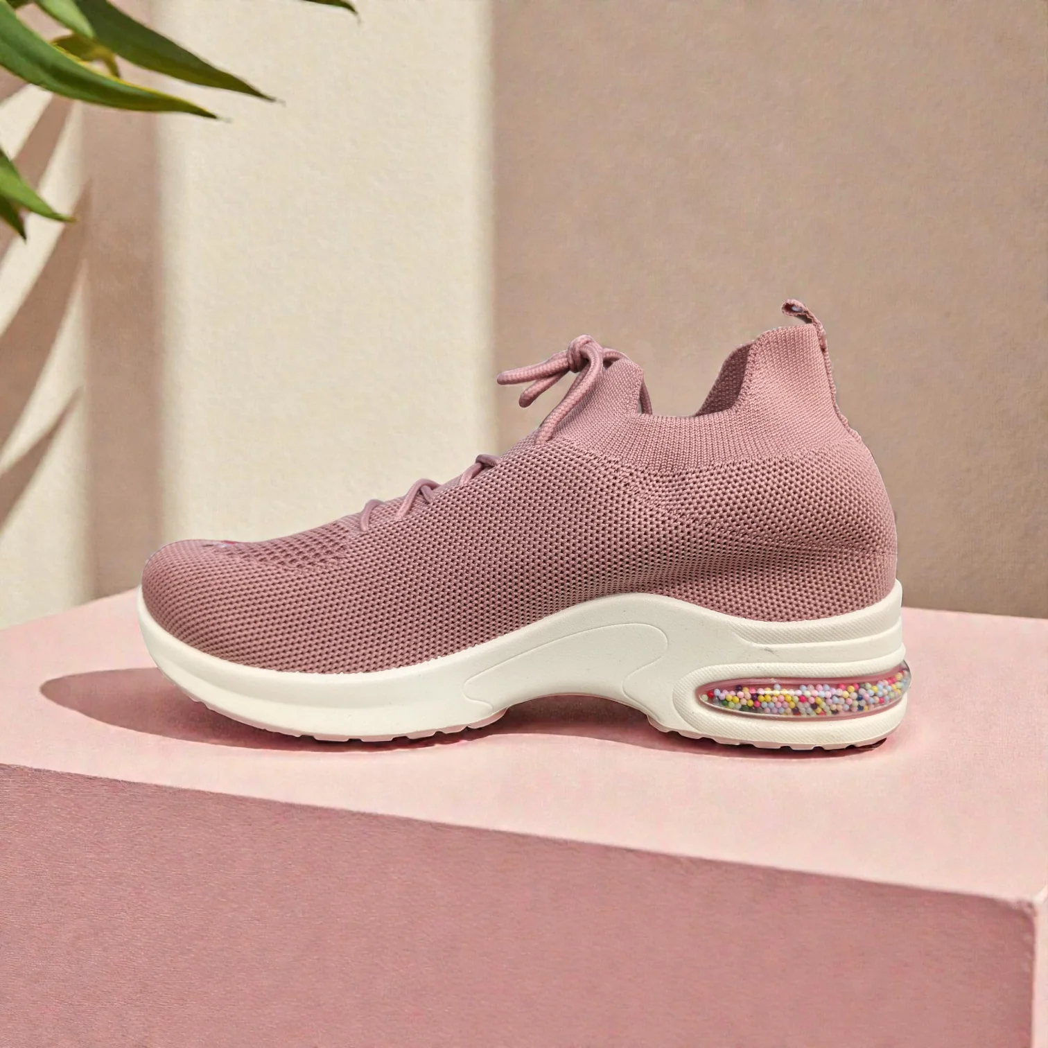 Pink Women's Sneakers – Running Casual Walking Shoe 5011 - Image 6